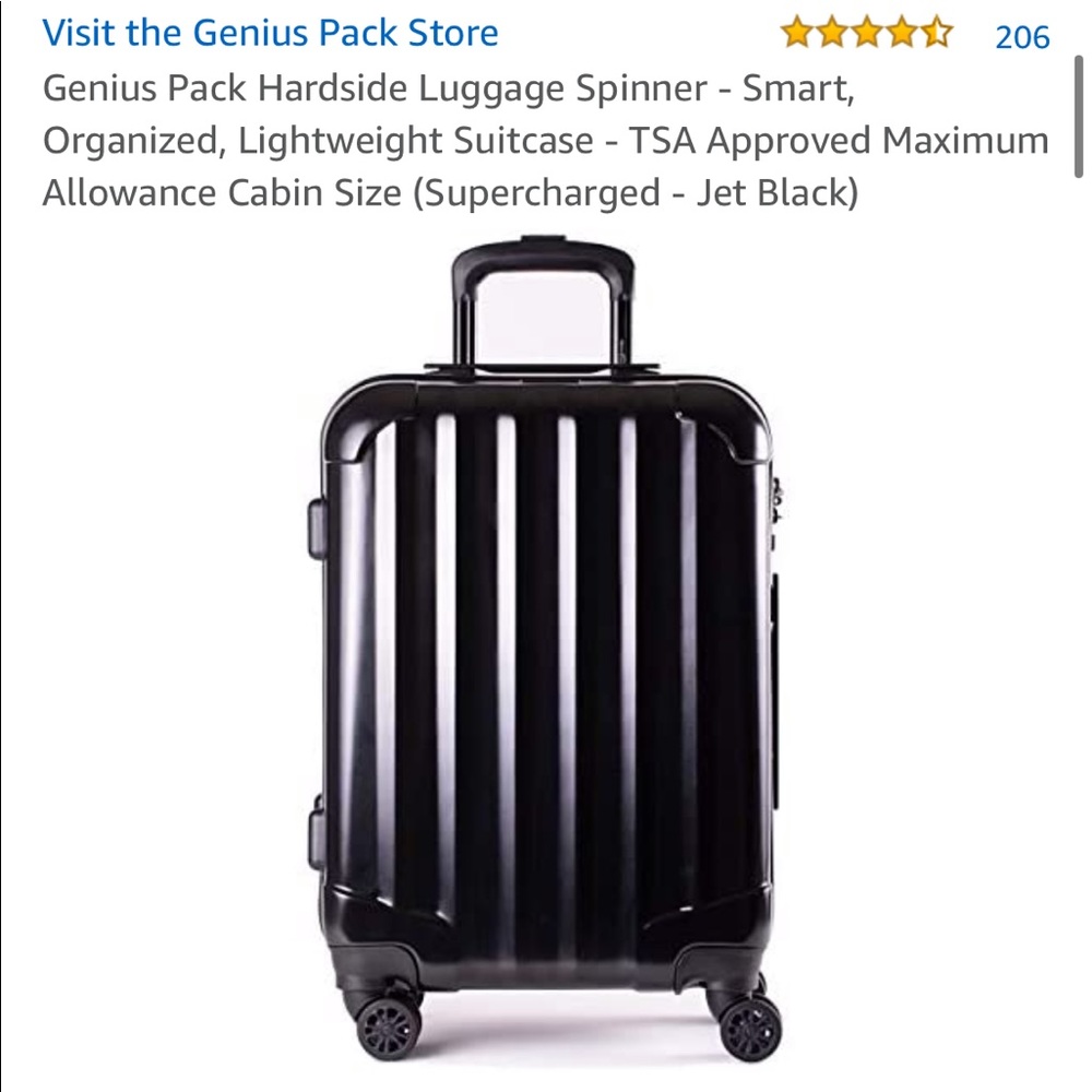 Carry-on hard side suitcase